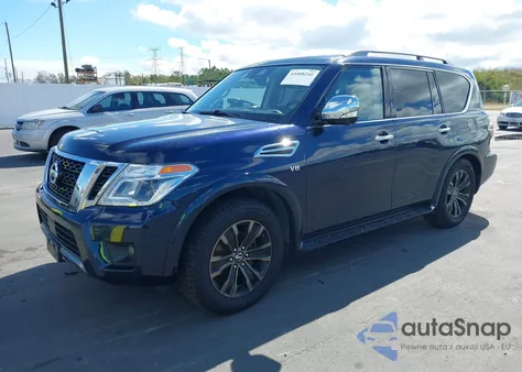 2019 Nissan Armada Platinum z USA, uszkodzony, nr VIN JN8AY2NE5K9759789